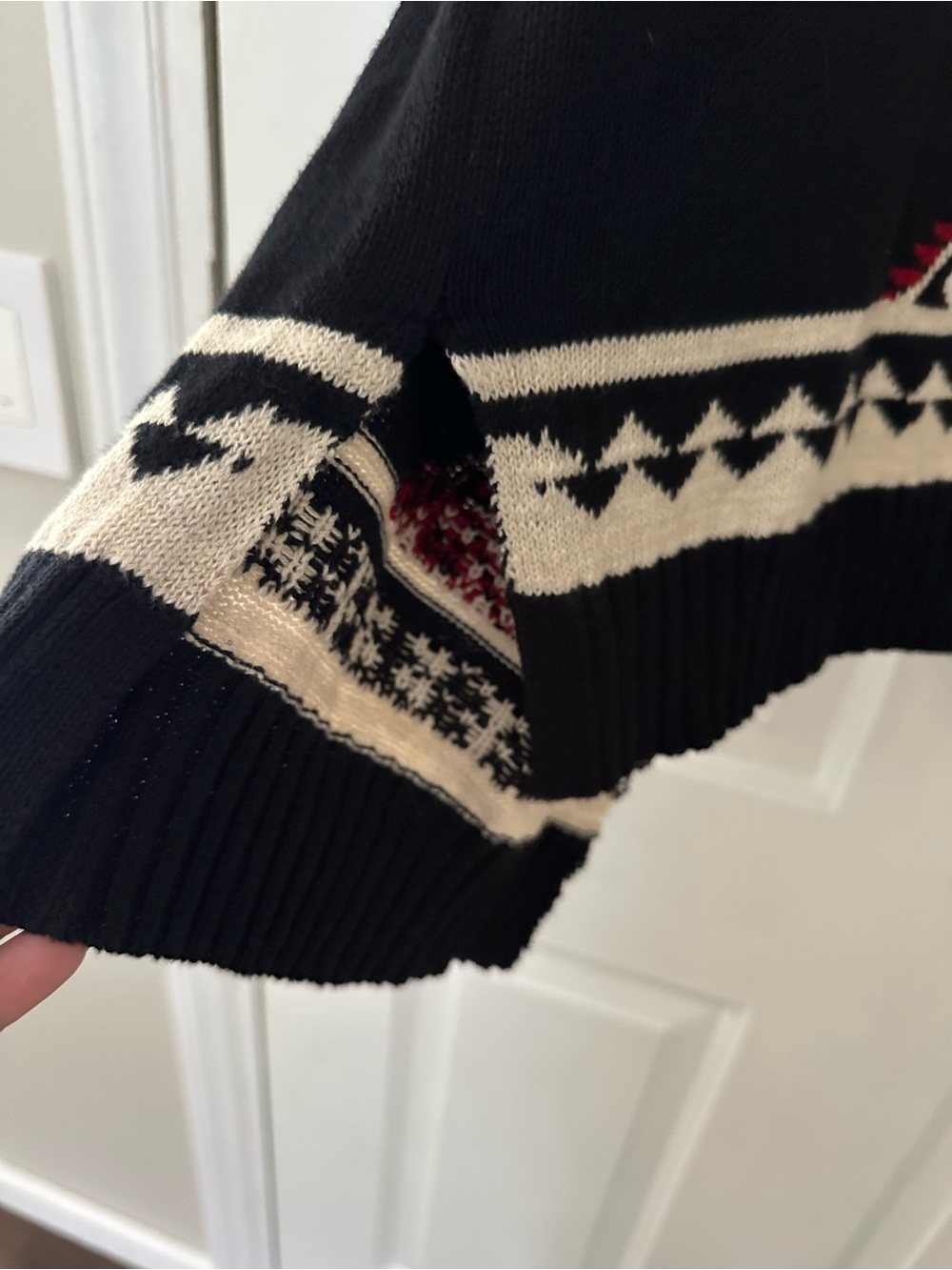 Lauren Ralph Lauren Southwestern Aztec Open Cardigan Sweater XL - Picture 9 of 10